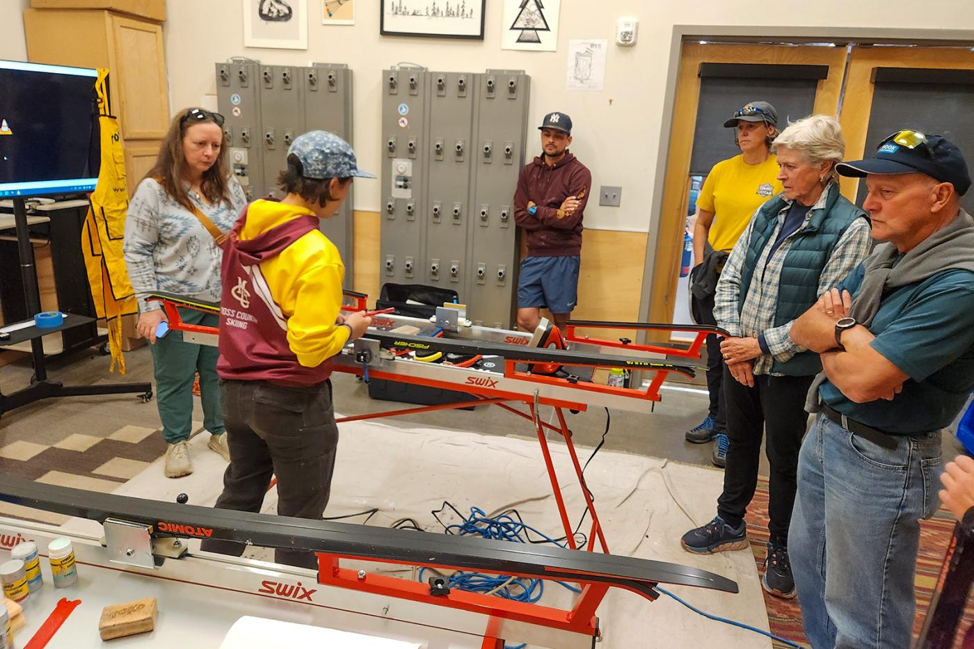Ski tuning demonstration